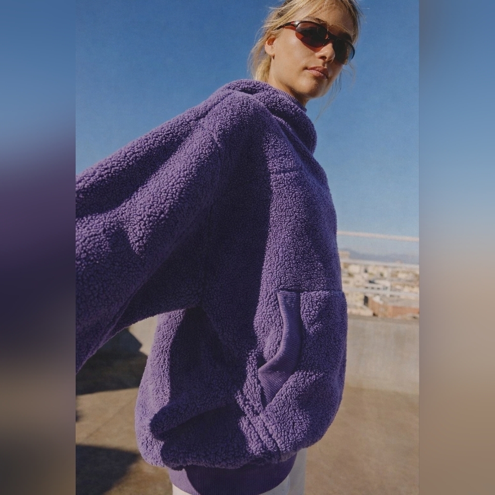 Free People Movement NWTs Scout It Out Fleece Pullover - Picture 3 of 5